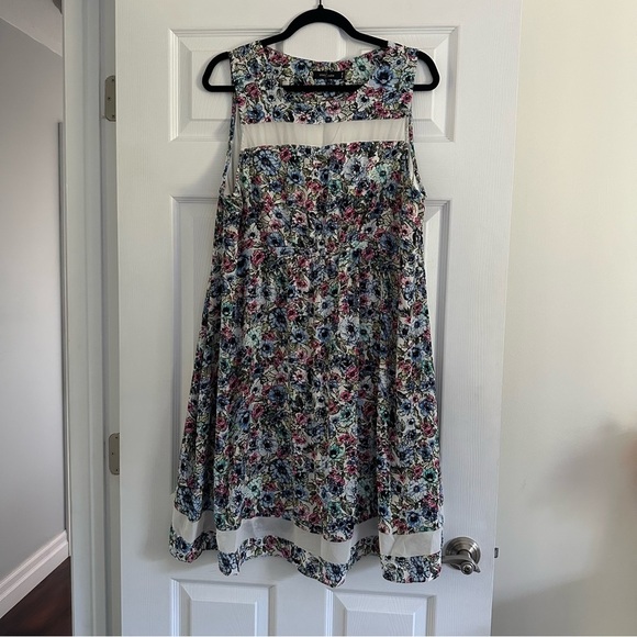 Size XL Stork & Babe Floral Flowy Maternity Midi Dress - Picture 1 of 4